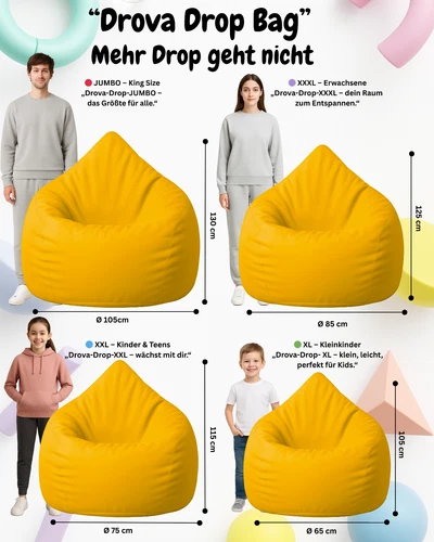 PatchHome Sitzsack XL- Jumbo Sitzkissen Bodenkissen Kinder und Erwachsene - Bild 113 von 203