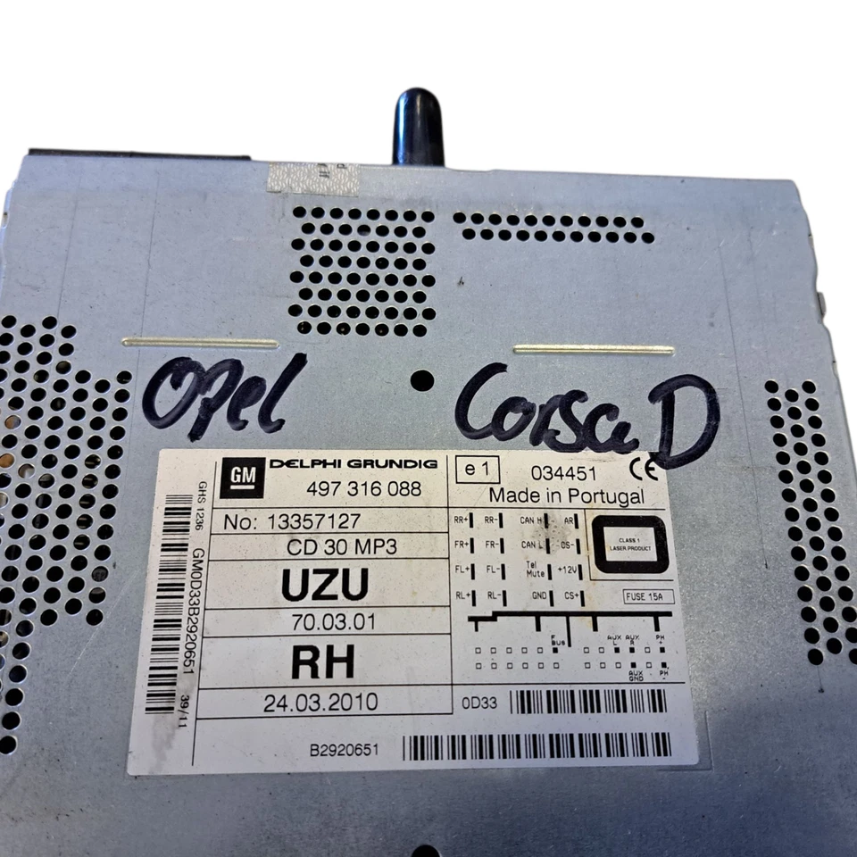 Opel Corsa D Radio 13357127 - Bild 2 von 2
