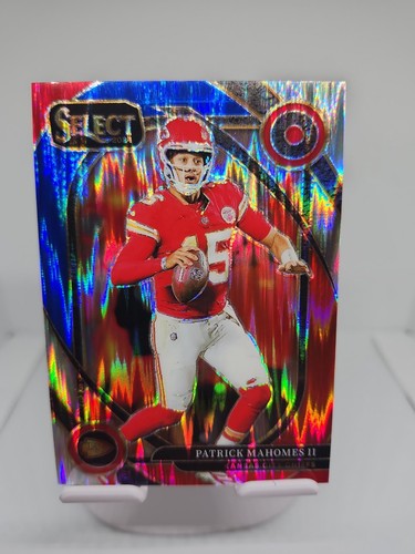 2024 Panini Select - Club Level Patrick Mahomes II #223 Red & Blue Shock Prizm