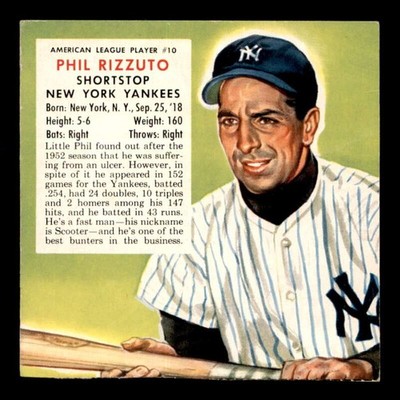 1953 Red Man AL #10 Phil Rizzuto   VGEX J3163170