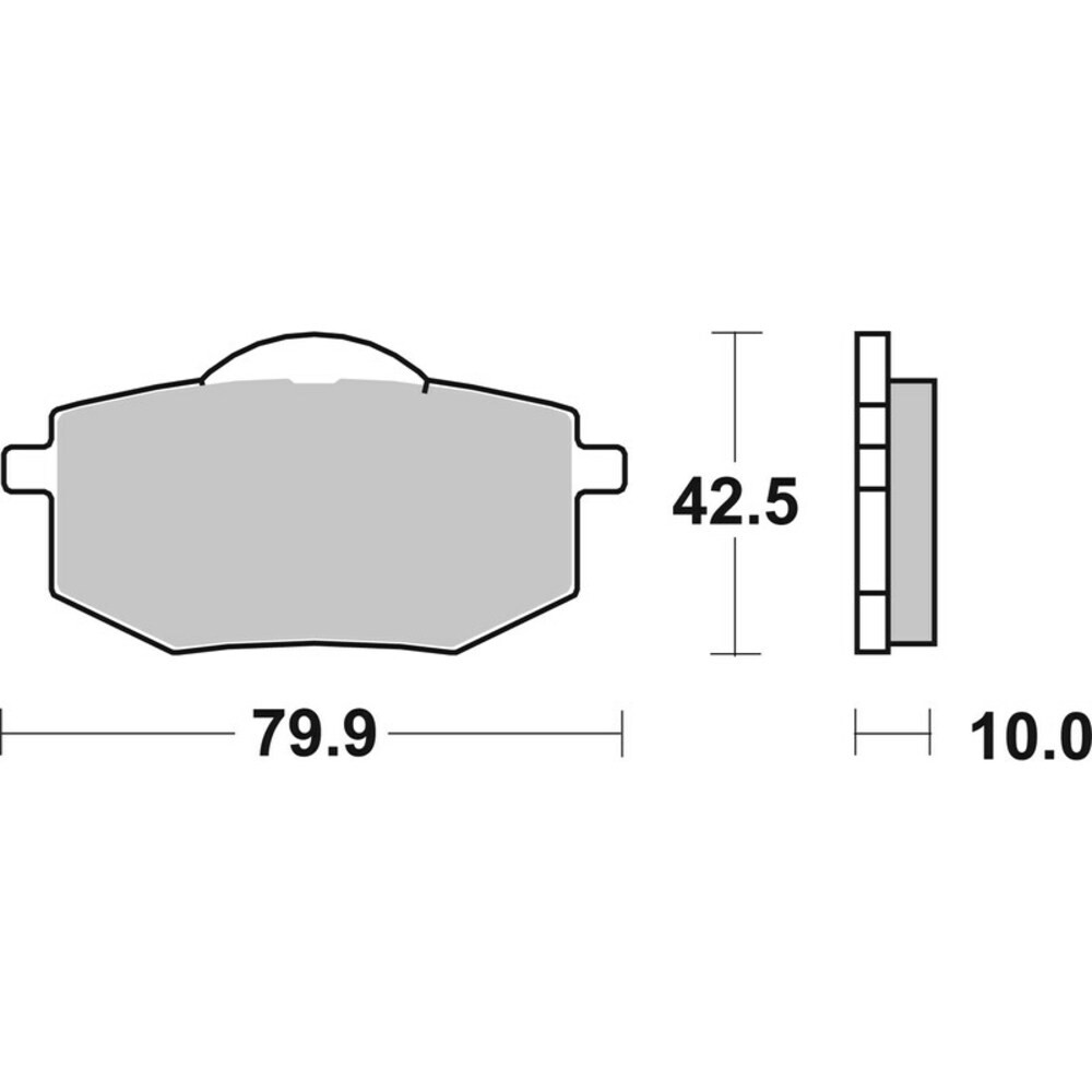 Free Shipping Organic Brake Pads Brembo 07YA1909 for Motorcycle Spare Parts