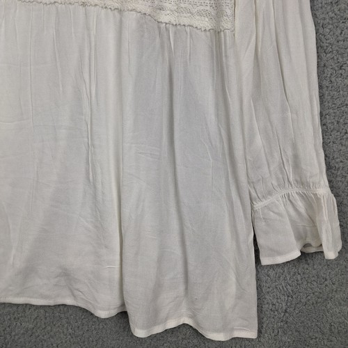 Torrid Outlander Womens Top 1X Sheer White Time Traveler Tunic Romantic - Picture 6 of 23