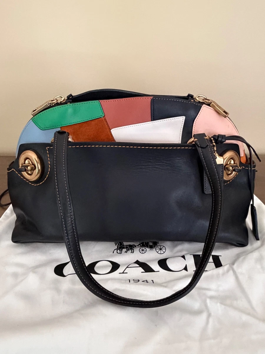 バッグ Coach Patchwork Signature Satchel Bag Coach Patchwork Satchel/Top Handle Bag Medium Bags & Handbags for