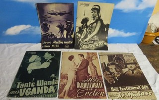 NEUES FILM PROGRAMM WIEN NFP 5 Kino Programme ca. 1954 1962 Gerd Fröbe