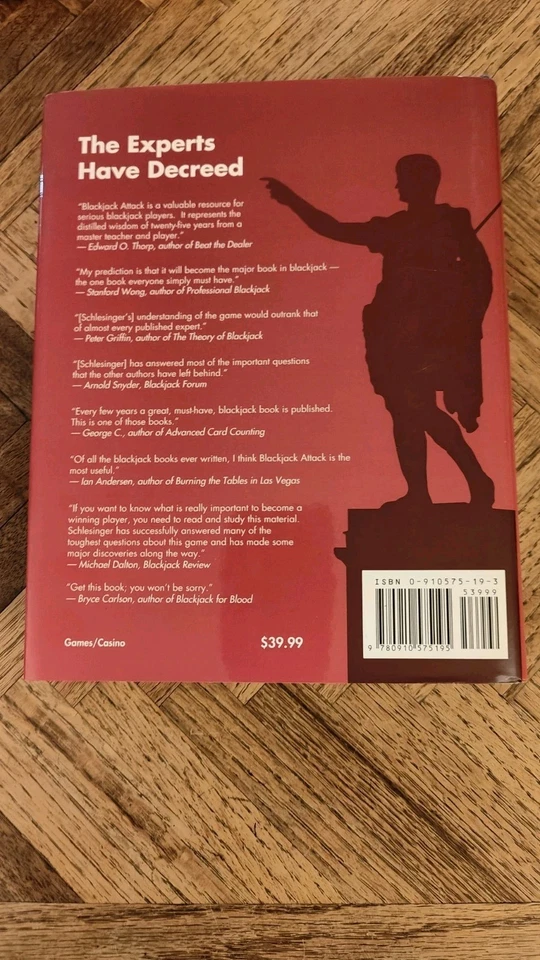 "Blackjack Attack: Playing the Pros' Way" by DON SCHLESINGER (HCDJ 2004) SIGNED - Image 2 of 4