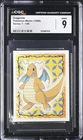1998 Merlin CGC 6.5 Dragonite Pokemon Sticker Series 1 #149 PSA BGS Vintage