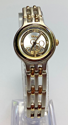 SII Seiko Disney ladies gold tone silver tone Mickey Mouse watch NEW BATTERY ✨ RARE SEIKO MICKEY MOUSE WATCH ✨ #seiko #disney #mickey  main image 3