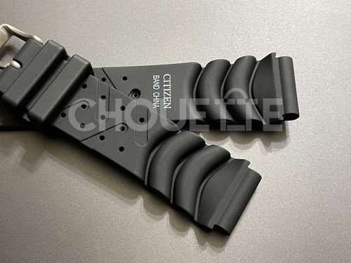 Citizen MA9004-05E, MA9004-13E, MA9004-21E 20mm Black Rubber Watch Band Strap - Picture 6 of 9