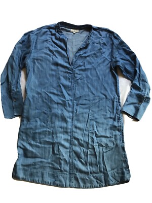 Lou & Grey Chambray Oversized Denim Jean Dress Size XS | eBay