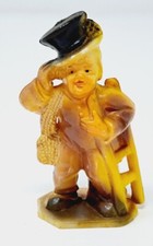 Louis Marx Co VTG 1960s Plastic Boy w Ladder Rope 3" Figure Hong Kong Made