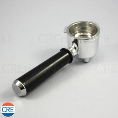 DE'LONGHI DELONGHI Portafiltro Nero + Filtro 2 Tazze Originale Macchina Caffè Dedica