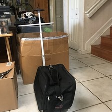 Pet Smart Cart, Medium, Black, Rolling Carrier with wheels soft sided collaps...