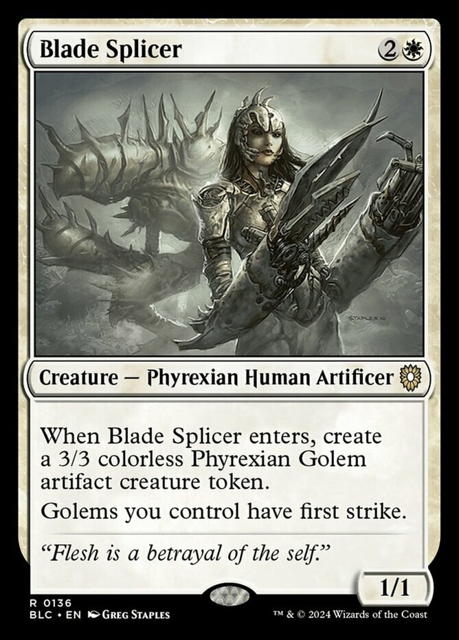 x1 Blade Splicer R MTG Commander: Bloomburrow M/NM, English