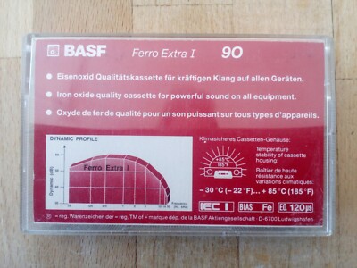 BASF Audio Cassette Ferro Extra 1 90min