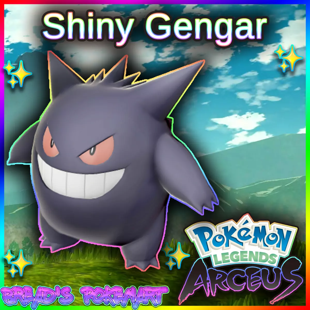 ✨Shiny Gengar / Alpha Max Stats✨ Pokemon Legends: Arceus 🚀Fast Pokémon  Trade🚀