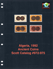 $2.75 Scott Value  - 1992 ALGERIA Ancient Coins Roman North African MNH NH UMM