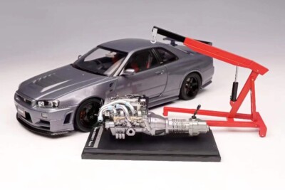 Nissan Skyline GT-R (R34) Nismo CRS - Gun Metallic - 1:18