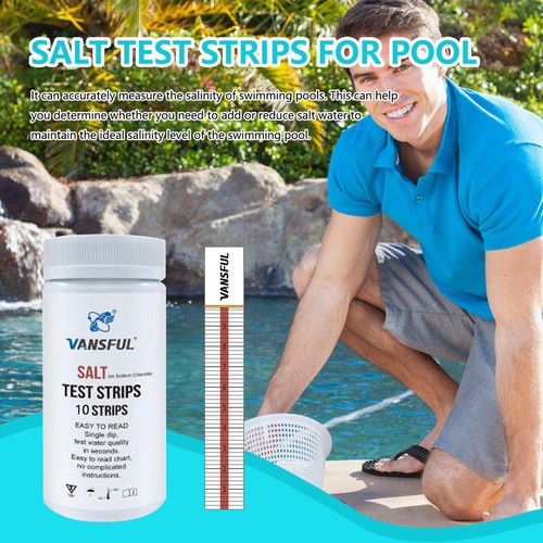 Water Test Strips Swimming Pool Saltwater Detection Strips for Spa, Swimming Poo - Picture 11 of 12
