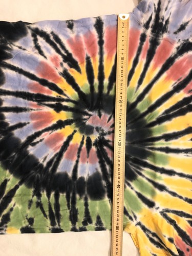 Brave Soul London Size L Tie Dye Short Sleeve Tee Spiral Jamaica Colours - Picture 6 of 8