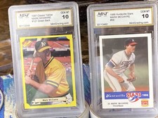 1986 Mark McGwire Huntsville &  #121 Classic Yellow Greenback Gem Mint 10
