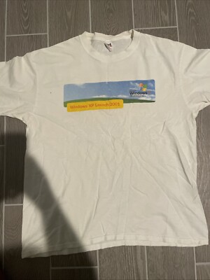 Vintage 2001 Microsoft Windows XP Launch Tshirt | eBay