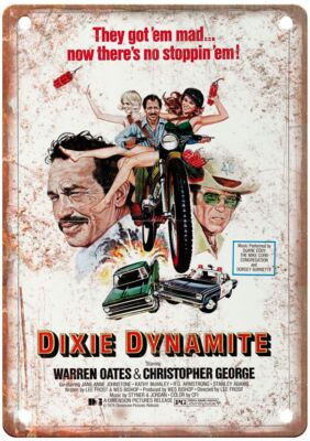 Dixie Dynamite Vintage Movie Poster Old Retro Look Metal Sign MP1259