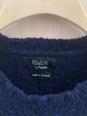 Howlin' by Morrison Knitwear Sweater 100% wool color Navy size S