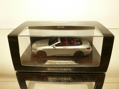 MINICHAMPS ED66 BRABUS 850 S63 CABRIOLET 182/200- SILVER 1:43- VERY GOOD IN BOX 