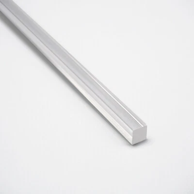 WITEN&NOCK Acryl quadratischer Stab Schwallschutz Spritzschutzprofil Dichtleiste 10x10mm