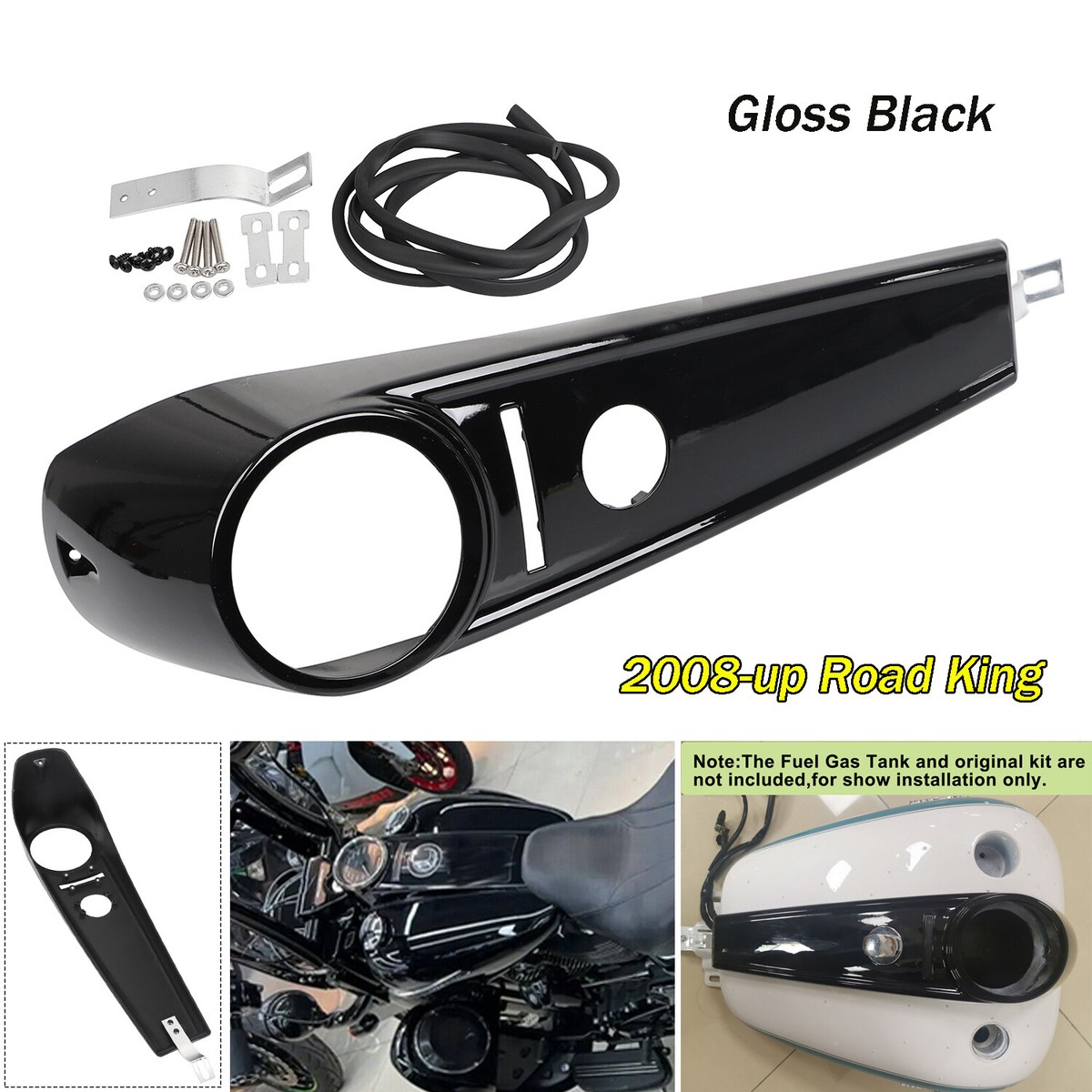 For Harley Road King Classic FLHRC Special FLHRXS 08-up Black Dash