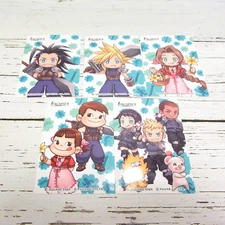Final Fantasy VII FF 7 x Fujiya Peco collaboration Sticker set of 5 Square Enix
