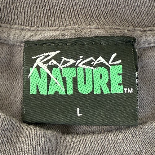 Radical Nature Wolf T-Shirt Size L Short Sleeve Casual Grunge Spirit Animal - Picture 7 of 8