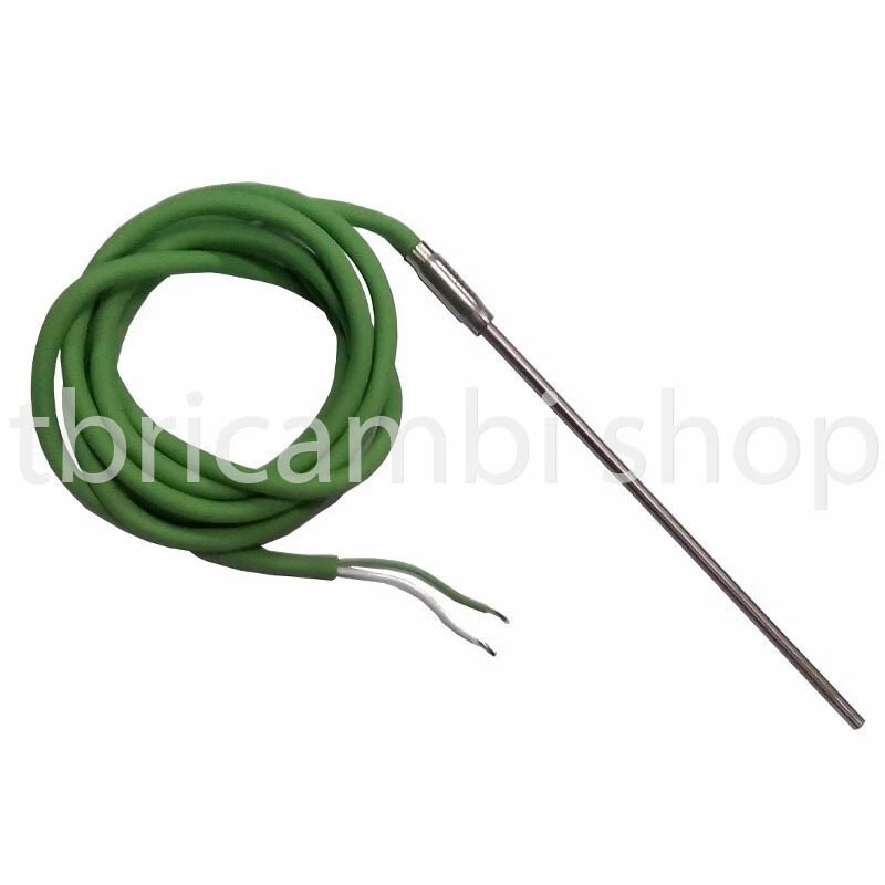 SONDA TERMOCOPPIA FUMI K 0/+900°C BULBO INOX AISI 316 3x11 LUNGH.CAVO 2 MT