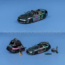 1:64 Findclassically NSX TRA Colorful electroplating Diecast Car New Gift
