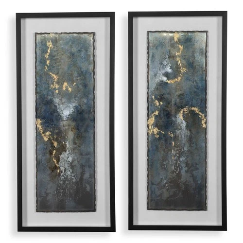 Glimmering Agate - 43.5 Inch Abstract Print (Set of 2) Uttermost 41434 - Picture 1 of 3