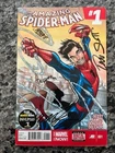 The Amazing Spider-Man #1 (2014) 4X SIGNED RAMOS/SLOTT/DELGADO/ OLAZABA NM-