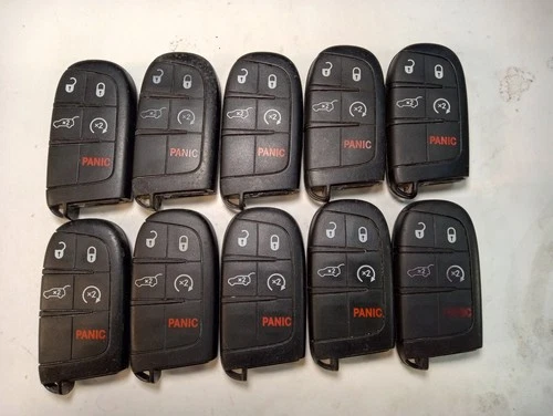 LOT OF 10 OEM DODGE SMART KEY FOB REMOTES M3N-40821302 5 BUTTONS