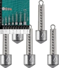 Dr.Fish 5 Pack Spider Surf Fishing Weight Sputnik 4oz-5 Pack, Unpainted 