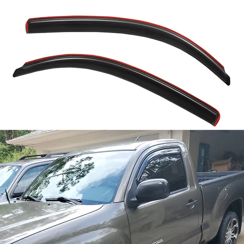 For 2005-2015 Toyota Tacoma Regular Cab In-Channel Rain Guard Window Vent Visor