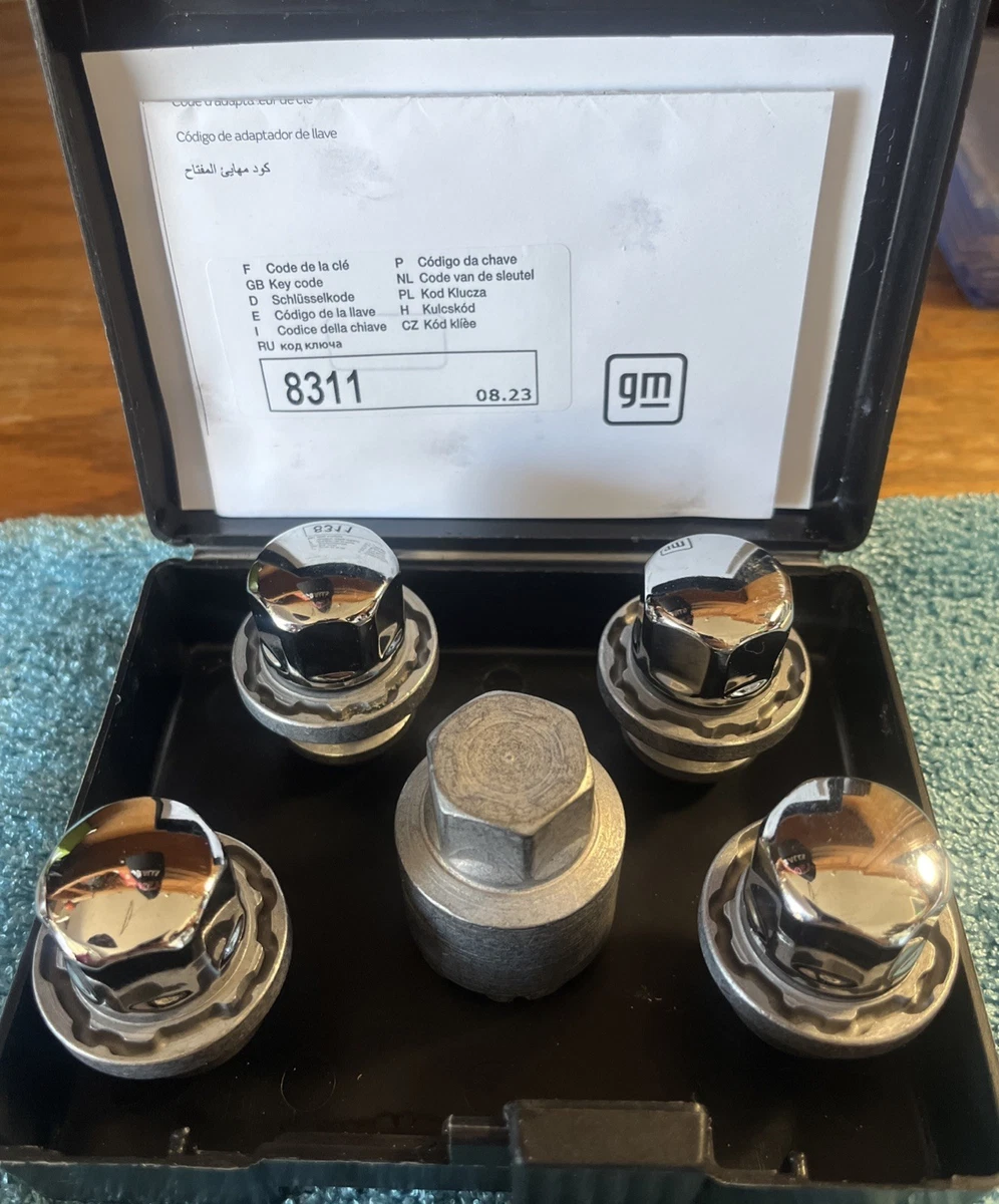 2024 Silverado 2500 | Wheel Lock Kit | Chrome | 4 Wheel Locks | 1 Matching Key | Thatcham Certified - View #9