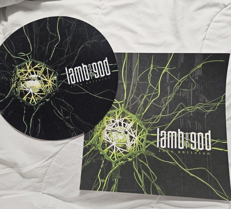Lamb of God Into Oblivion Slipmat Universal Black Green White