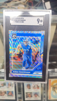 Panini Donruss Optic 2024 Aidan Hutchinson Wave Prizm #68 /300 SGC 9