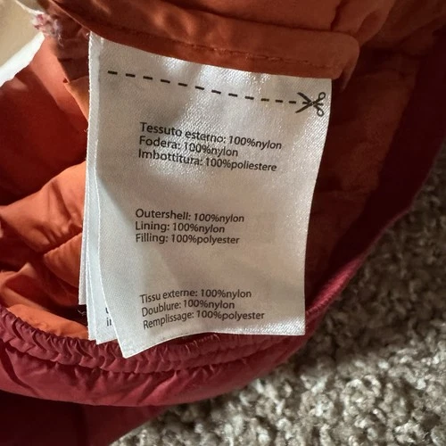 Save the Duck Ultra Light Jacket Puffer Mens Size Small Full Zip Plumtech Red image 17