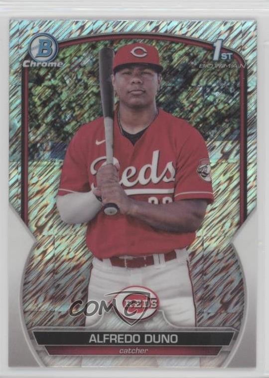 2023 Bowman Chrome Prospects Shimmer Refractor Alfredo Duno #BCP-238 1ha9