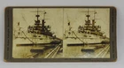 Vintage Keystone Stereoview 1903 Darius Kinsey USS Wisconsin Battleship Military