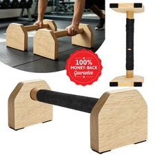 Parallettes Bars Mini Calisthenics Bars Wood Parallettes for Fitness Push Up Bar