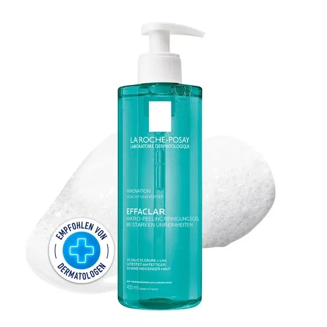La Roche Posay Effaclar Mikro-Peeling Reinigungsgel, 400 ml, PZN 16364299