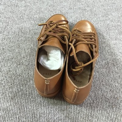FEIT Hand Sewn Low Rubber Shoes Mens Size 38 Tan Semi  display picture 3