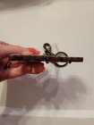 Coach Dinosaur Leather Metal Keychain Bag Charm Clip Glitter Pink Purple Black — photo 3