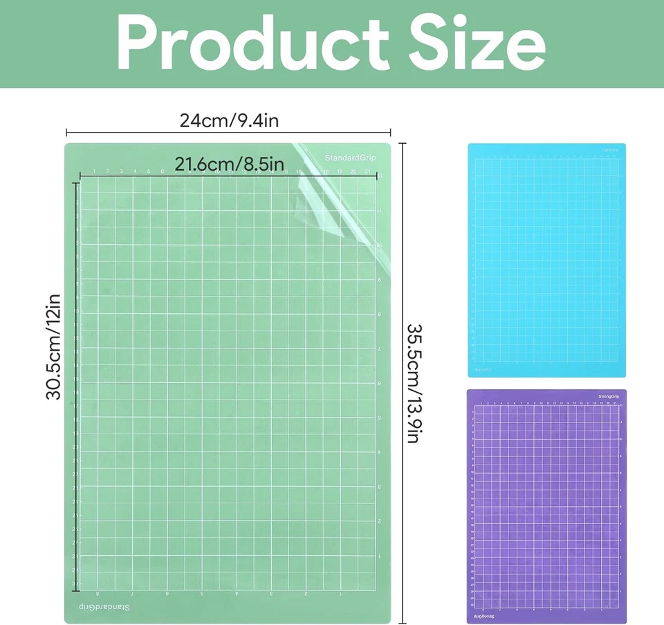 Schneidematte  Joy 3 Stück Plotter Selbstklebend Rutschfest Bastelmatte - Bild 2 von 4